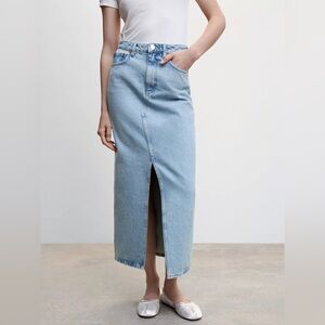 MANGO Denim Skirt